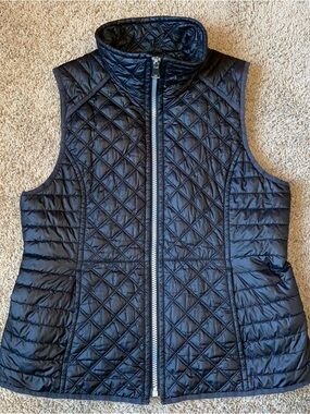 MARC NEW YORK Puffer Vest Women's XL Black Full Zip Andrew Marc Outdoor Jacket